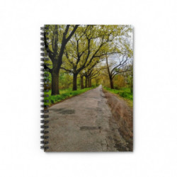 March Country Road Spiral Notebook for Nature Lovers
