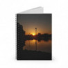 July Sunset Lake Spiral Notebook for Thoughts & Reflection
