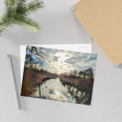 Fine Art Postcards — February River Sunset