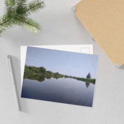 Fine Art Postcards — June Calm Lake Scenery