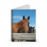 August Horses Spiral Notebook for Equestrians & Animal Lovers
