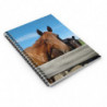 August Horses Spiral Notebook for Equestrians & Animal Lovers