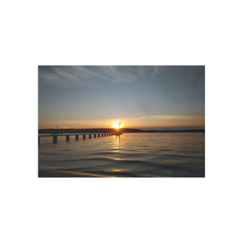Fine Art Postcards — September Sunset Scenic Pier