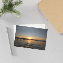 Fine Art Postcards — September Sunset Scenic Pier