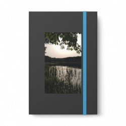 Color contrast notebook with gorgeous lake vista