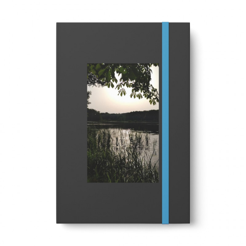 Color contrast notebook with gorgeous lake vista