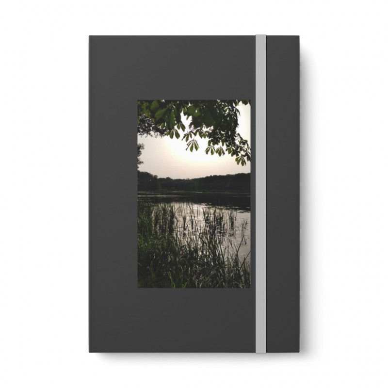 Color contrast notebook with gorgeous lake vista